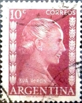 Stamps Argentina -  Intercambio 0,20 usd 10 cents. 1952