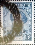 Stamps Argentina -  Intercambio 0,20 usd 15 cents. 1947