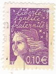 Stamps France -  Marianne 14 de julio libertad, igualdad y hermandad