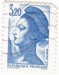 Stamps France -  Libertad de lacroix