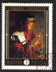 Stamps Hungary -  H. Terbrugghen. NIÑO CON PIPA