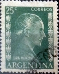 Stamps Argentina -  Intercambio jxi 0,20 usd 25 cents. 1952