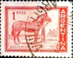 Stamps Argentina -  Intercambio 0,20 usd 1 peso 1959