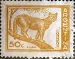 Stamps Argentina -  Intercambio 0,20 usd 50 cents. 1960