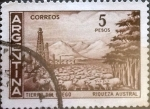 Stamps Argentina -  Intercambio 0,20 usd 5 pesos 1959
