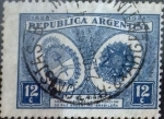 Sellos de America - Argentina -  Intercambio 0,70 usd 12 cents. 1928