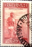 Sellos de America - Argentina -  Intercambio 0,20 usd 25 cents. 1936