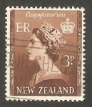 Stamps New Zealand -  319 - Coronación de Elizabeth II