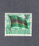 Stamps Tanzania -  Bandera de Tangañika