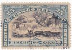 Stamps Republic of the Congo -  cataratas en el río Congo