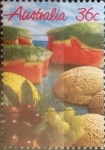 Stamps Australia -  Intercambio 0,25 usd 36 cents. 1987