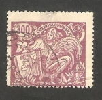 Stamps Czechoslovakia -  1923 - 187 - Alegoría
