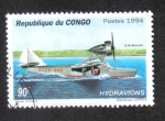 Sellos del Mundo : Africa : Rep�blica_del_Congo : Hidroaviones