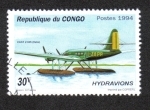 Sellos de Africa - Rep�blica del Congo -  Hidroaviones