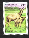 Stamps : Africa : Republic_of_the_Congo :  Fauna