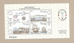 Stamps Spain -  ESPAMER 87 - La Coruña - HB   (correo entre La Coruña-La Habana)