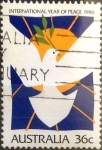 Stamps Australia -  Intercambio 0,35 usd 36 cents. 1986