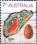 Stamps Australia -  Intercambio 0,20 usd 7 cents. 1973