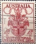 Sellos de Oceania - Australia -   4 p. 1956