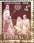 Stamps : Oceania : Australia :  4 p. 1958