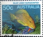 Stamps Australia -  Intercambio 0,60 usd 50 cents. 1984