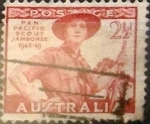 Stamps Australia -  Intercambio 0,20 usd 2,5 p. 1948