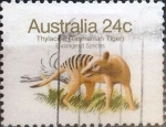Stamps Australia -  Intercambio 0,35 usd 24 cents. 1981
