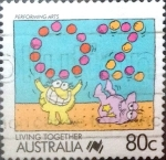 Sellos de Oceania - Australia -  Intercambio 1,00 usd 80 cents. 1988