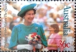 Stamps Australia -  Intercambio nfxb 0,35 usd 36 cents. 1987