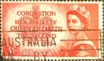 Stamps Australia -  Intercambio nfxb 0,20 usd 3,5 p. 1953