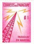 Sellos de America - Paraguay -  comunicaciones