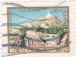 Stamps Lebanon -  panorámica de Nahr-el-Kals