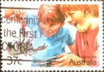 Stamps Australia -  Intercambio 0,20 usd 37 cents. 1987