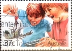 Stamps Australia -  Intercambio 0,20 usd 37 cents. 1987