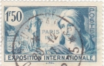Sellos de Europa - Francia -  exposición internacional París 1937