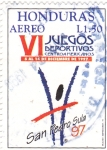Stamps Honduras -  VI juegos deportivos centroamericanos