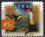 Sellos del Mundo : Oceania : Australia : AUSTRALIA 1997 Scott 1529 Sello Fauna Animales Aves, Pájaros Jacana Usado Michel 1641