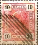 Stamps Austria -  Intercambio ma4xs 0,20 usd 10 h. 1899