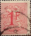Sellos de Europa - Blgica -  Intercambio 0,20 usd 1 franco 1951