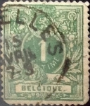 Stamps Belgium -  Intercambio 0,30 usd 1 cent. 1869