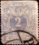 Stamps Belgium -  Intercambio 1,50 usd 2 cents. 1870