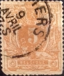 Stamps Europe - Belgium -  Intercambio 1,10 usd 5 cents. 1881