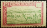 Sellos de Africa - Camer�n -  Ganado cruzando el río