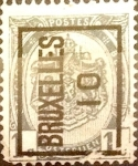 Stamps Belgium -  Intercambio 0,20 usd 1 cents. 1907