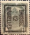 Stamps Belgium -  Intercambio 0,20 usd 1 cents. 1907