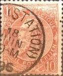 Stamps Belgium -  Intercambio 0,30 usd  10 cents. 1893