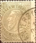 Stamps Belgium -  Intercambio 0,60 usd  20 cents. 1893