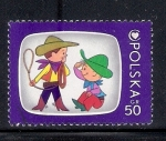 Stamps : Europe : Poland :  Personajes de televisión: Lolek y Bolek