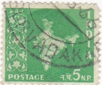 Stamps India -  mapa de la india