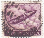 Sellos de Asia - India -  avión